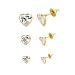 Trio de Brincos 18kts TB02