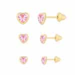 Trio de Brincos 18kts TB05