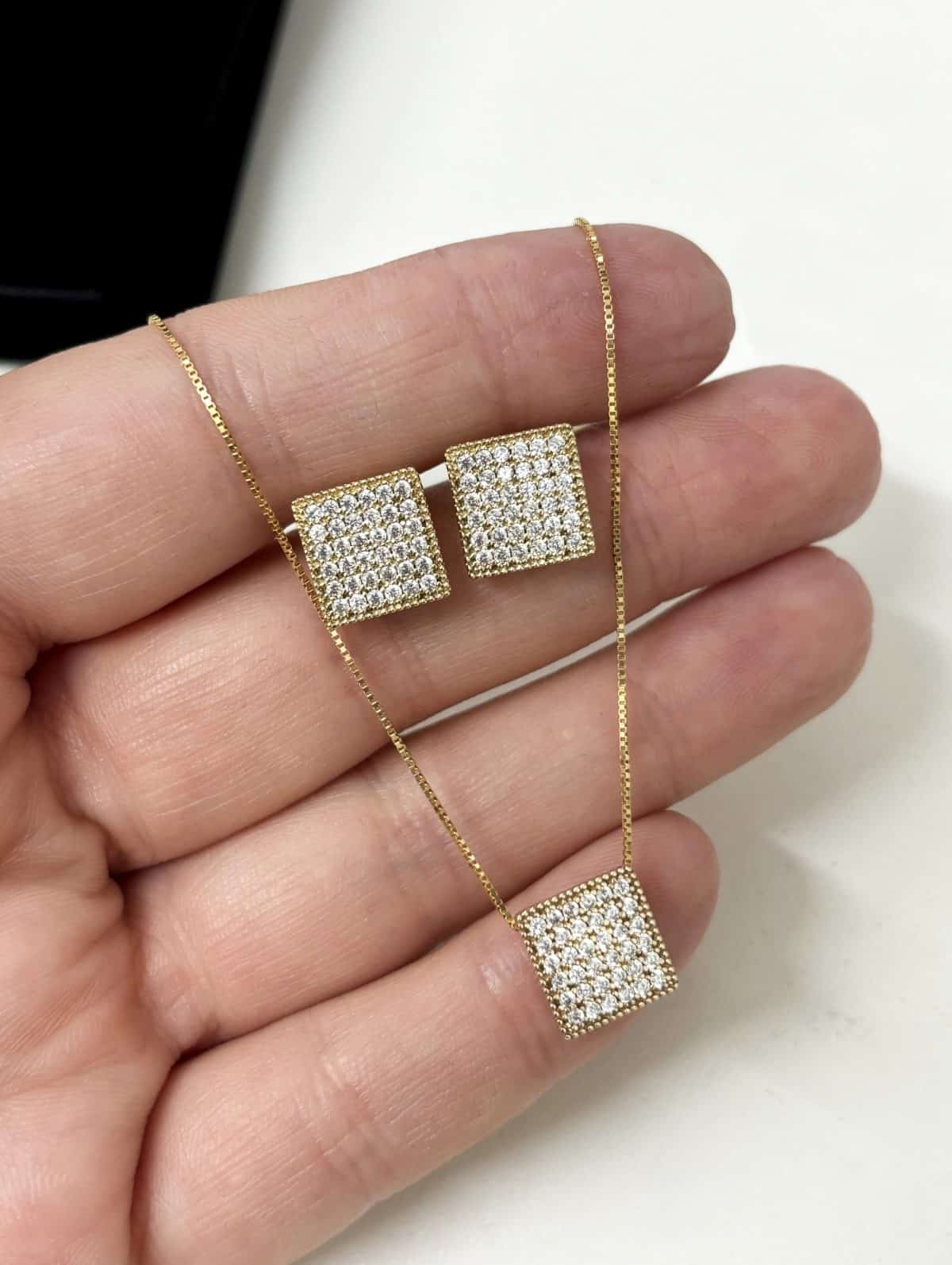 Conjunto Em Ouro BX 416 CBX02 - Imagem 2