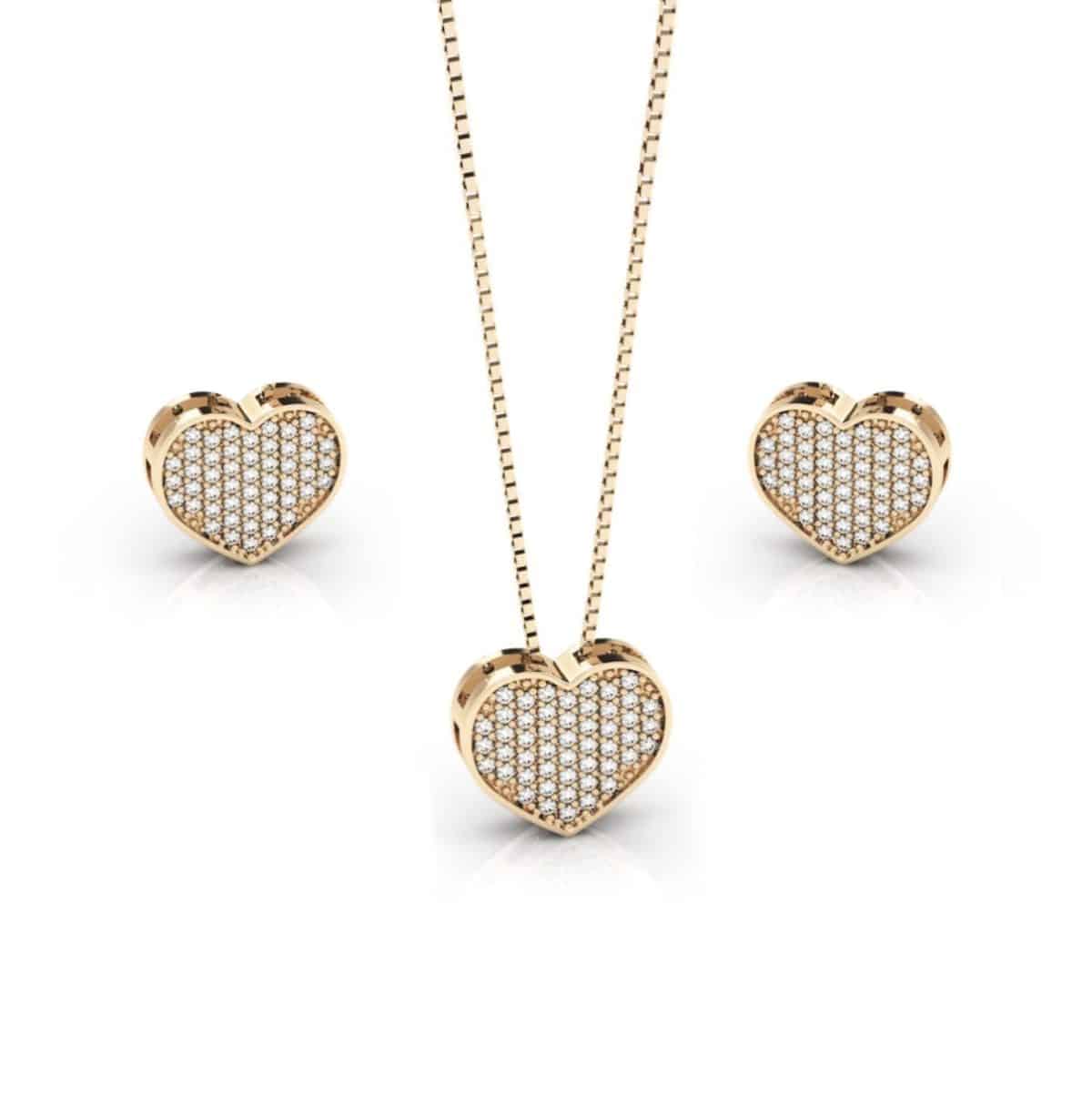 Conjunto Em Ouro BX 416 CBX01 - Imagem 1