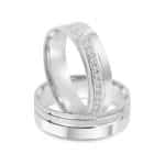 Par de Alianças em Prata ALP134