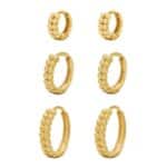 Trio de Brincos 18kts TB17