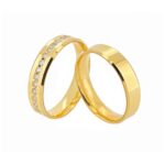 Par de Alianças em Ouro 18Kts A144