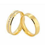 Par de Alianças em Ouro 18Kts A144
