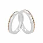 Par de Alianças em Prata ALP138