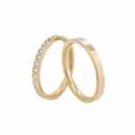 Par de Alianças em Ouro BX 416 ALB46