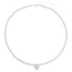 Colar Pérola Shell e Pingente em Prata CPS04