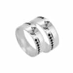 Par de Alianças em Prata ALP141