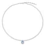 Colar Pérola Shell e Pingente em Prata CPS13