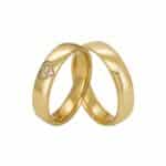 Par de Alianças em Ouro 18Kts A147