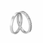 Par de Alianças em Prata ALP144