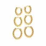 Trio de Brincos 18kts TB19