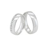 Par de Alianças em Prata ALP150