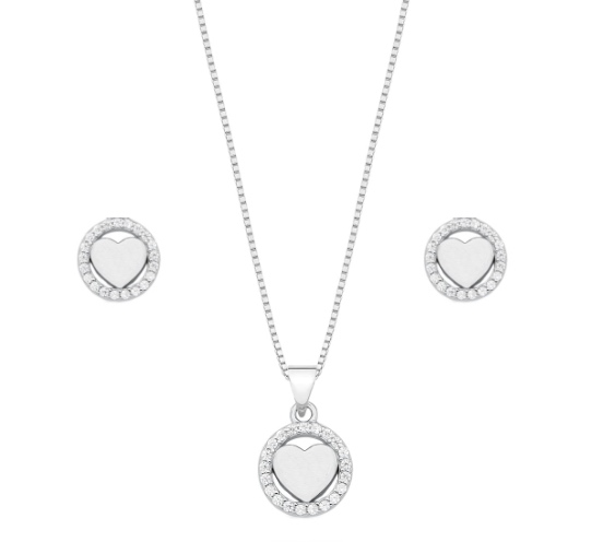 Conjunto Em Prata CJP78
