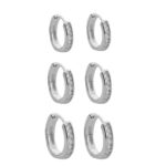 Trio de Brincos Em Prata TBP27