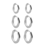 Trio de Brincos Em Prata TBP26