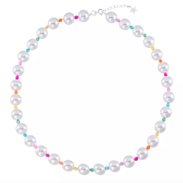 Colar Pérola Shell e Pingente em Prata CPS15