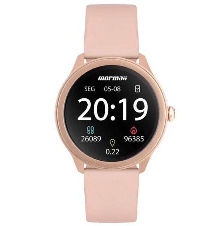 Captura de Tela 2026-02-27 às 10.53.39-2-5-3 Relógio de Pulso SMARTWATCH MORMAII LIFE ULTRA REDONDO ROSE - Imagem 1