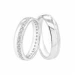 Par de Alianças em Prata ALP152
