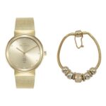 Kit Relógio Technos 1L22WM/K1X Dourado com Pulseira