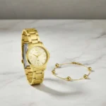 Kit Relógio Lince LRG4847L32 Dourado com Pulseira - Imagem 3