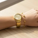 Kit Relógio Lince LRG4847L32 Dourado com Pulseira - Imagem 2