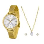 Kit Relógio Lince LRGM022L36 Dourado com Conjunto
